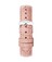 16 mm Light Pink Croco Pattern Leather Watch Strap