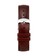 16 mm Burgundy Smooth Leather Watch Strap