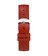 18 mm Red Smooth Leather Watch Strap