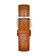 20 mm Camel Croco Pattern Leather Watch Strap