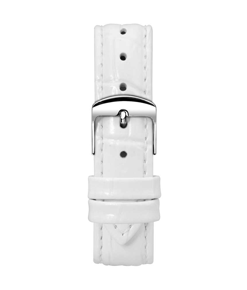 Montella 16 mm White Leather Strap