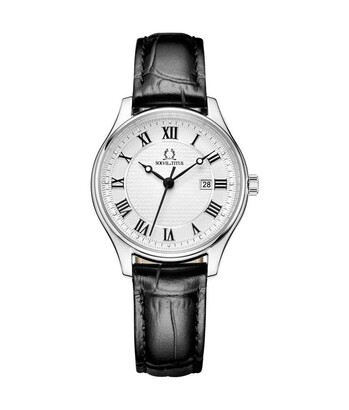 Classicist 3 Hands Date Quartz Leather Watch