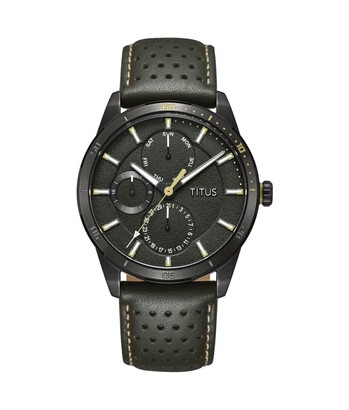 Nordic Tale Multi-Function Quartz Leather Watch 