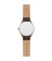 Interlude三針日期顯示石英皮革腕錶 