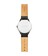 Interlude三針日期顯示石英皮革腕錶 