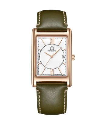 Classicist 3 Hands Date Quartz Leather Watch