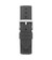 20 mm Grey Smooth Leather Watch Strap