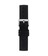 16 mm Black Smooth Leather Watch Strap
