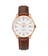 Sonvilier Swiss Made 3 Hands Date Mechanical Leather Watch 