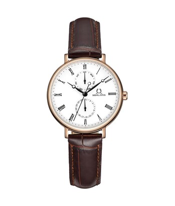 Classicist Multi-Function Quartz Leather Watch (W06-03199-002)