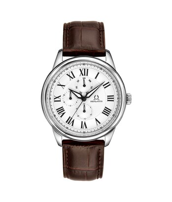 Classicist多功能石英皮革腕錶 (W06-03246-001)