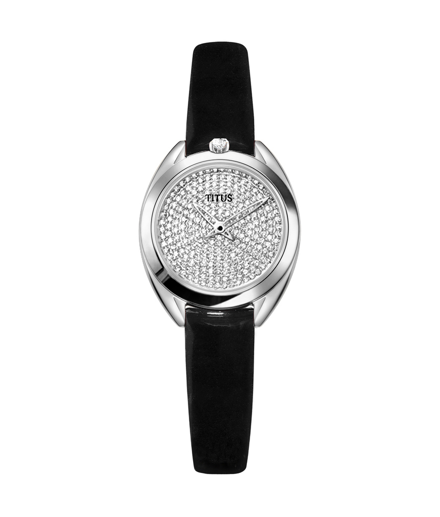 「約定」系列兩針石英皮革腕錶 
