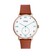 Nordic Tale 2 Hands Small Second Quartz Leather Watch 