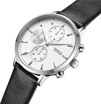 Interlude Multi-Function Quartz Leather Watch (W06-03258-001)