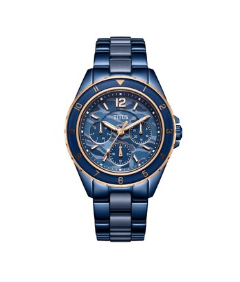 Perse計時石英不鏽鋼配陶瓷腕錶 (W06-03248-011)