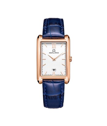 Classicist兩針石英皮革腕錶 (W06-03179-007)