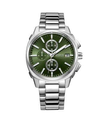Modernist Chronograph Quartz Stainless Steel Watch (W06-03308-002)