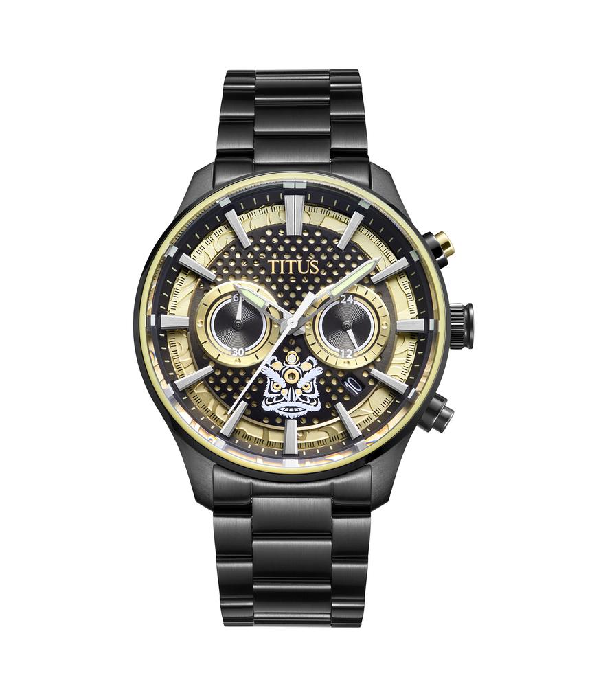 Saber「醒獅」計時石英不鏽鋼腕錶