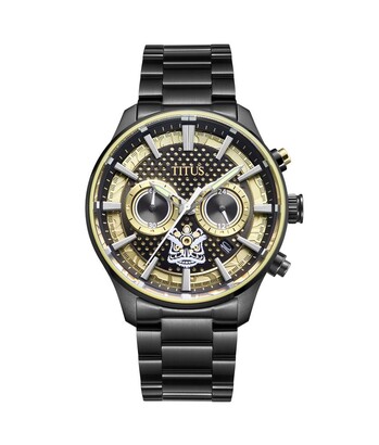 Saber "Lion Dance" Chronograph Quartz Stainless Steel Watch 