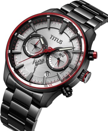 Saber「泰拳」計時石英不鏽鋼腕錶 