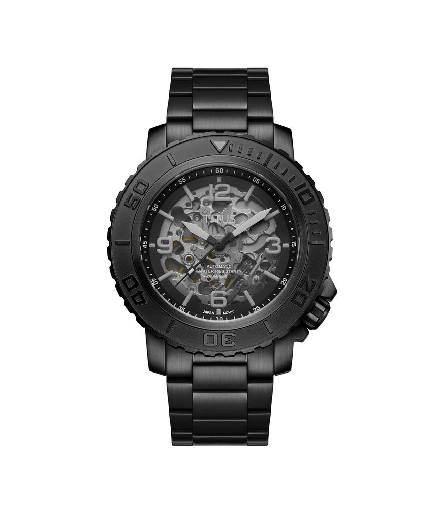 The Cape 3 Hands Mechanical Skeleton Stainless Steel Watch