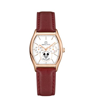 Solvil et Titus x "Mickey Mouse" Valentine's Limited  Edition Multi-Function Quartz Leather Watch (Women's)