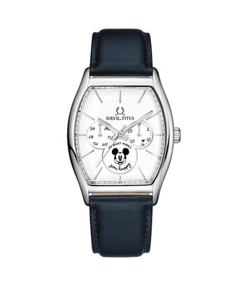 Solvil et Titus x "Mickey Mouse" Valentine's Limited  Edition Multi-Function Quartz Leather Watch (Men's)