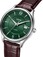 Exquisite 3 Hands Date Automatic Leather Watch 